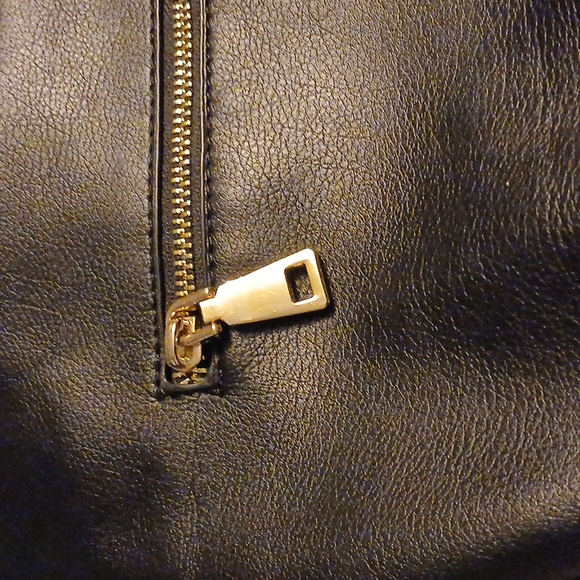 INC Koleene Cognac Hobo Bag Purse Handbag Black - Picture 4 of 9